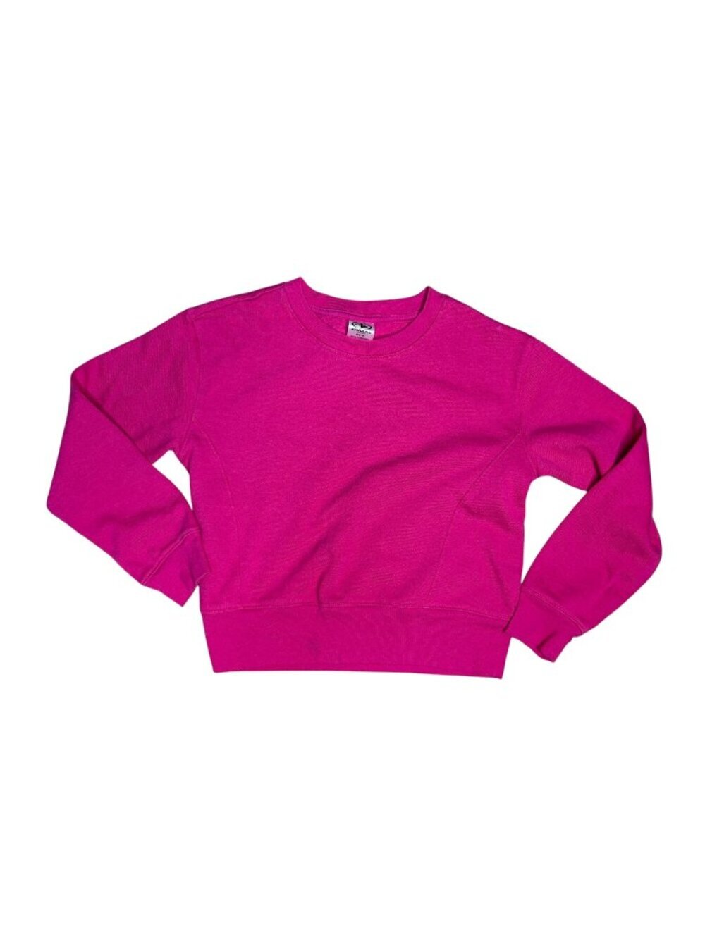 Athletic Cropped Sweatshirt Hot Pink Girls Size 7-8 Medium